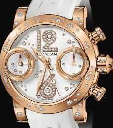 Replica Graham Watch 2SWNR.W09R.K16B Swordfish Lucy in Rose Gold with Diamond